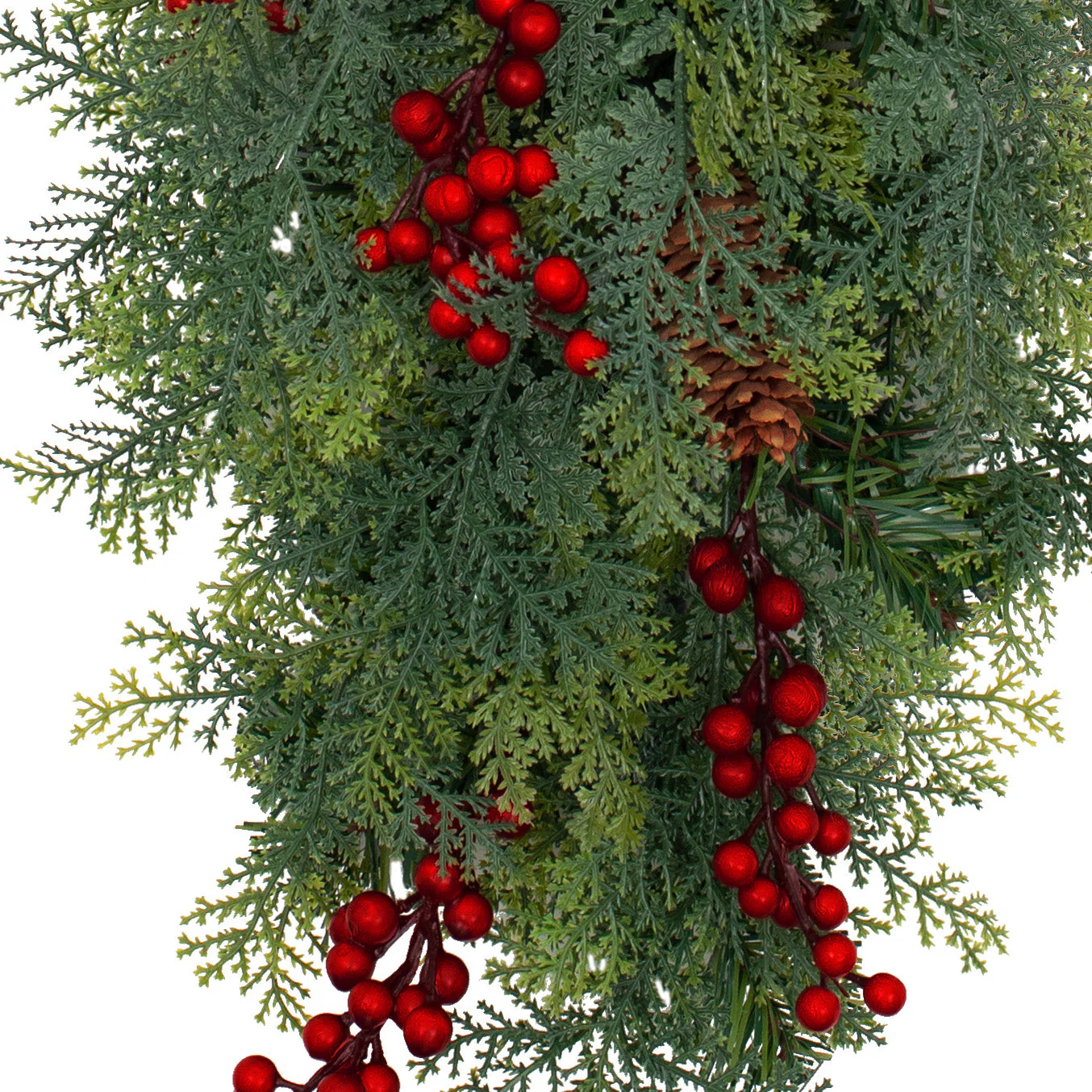 Pre-lit Classic Christmas Chairback Swag - Image 5