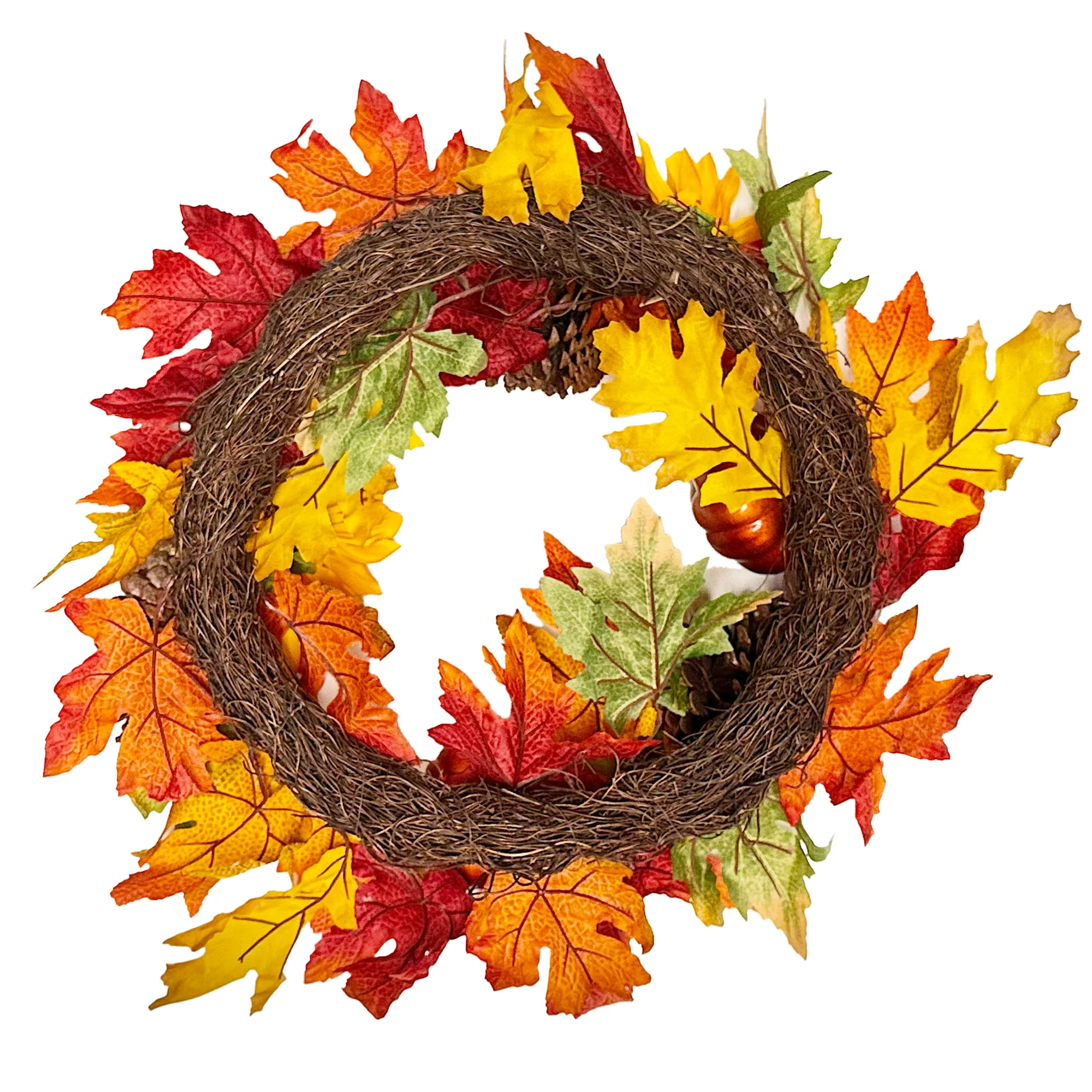 24 Inch Fall Sunflower Artificial Wreath - Image 4
