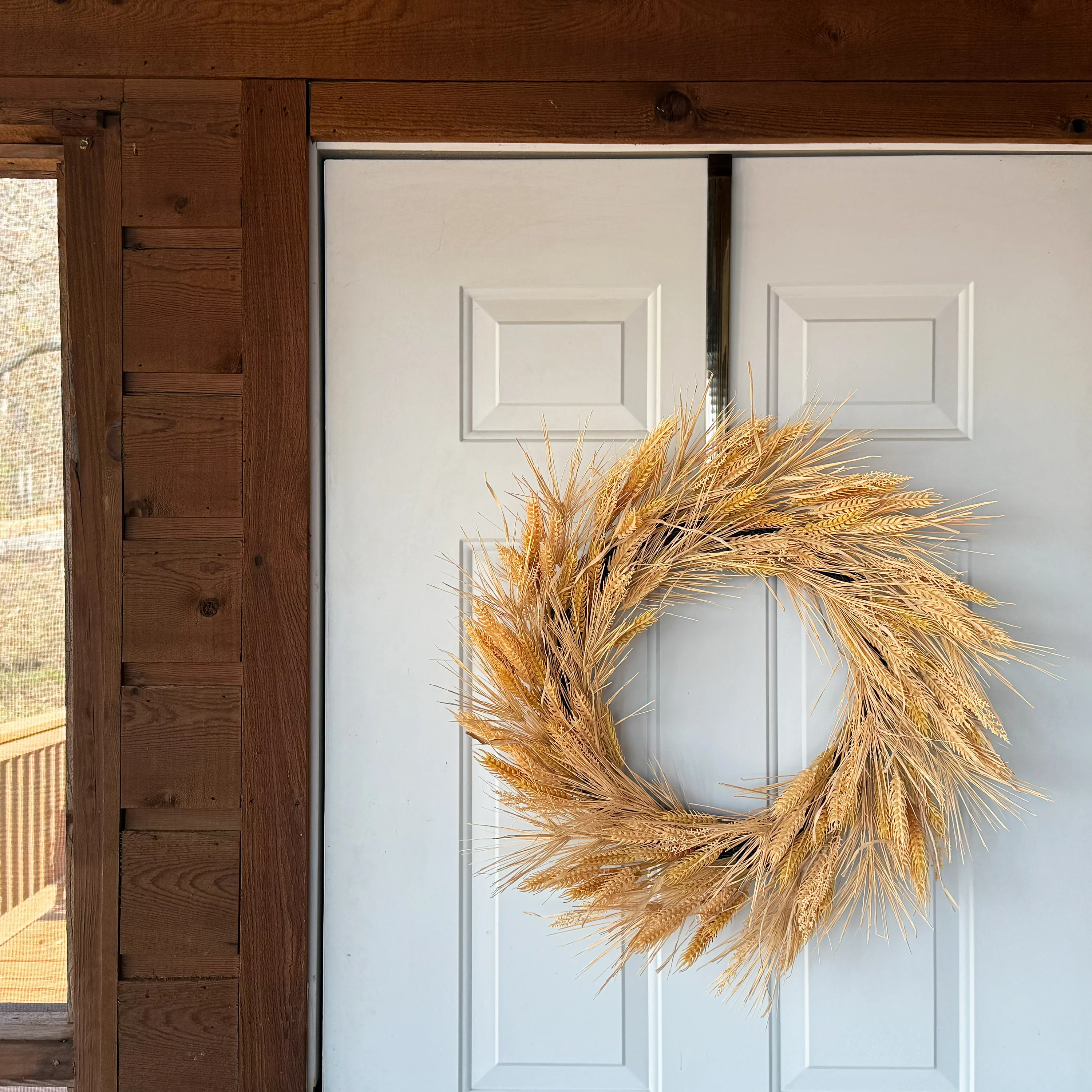 26 Inch Harvest Wheat Wreath - Image 4