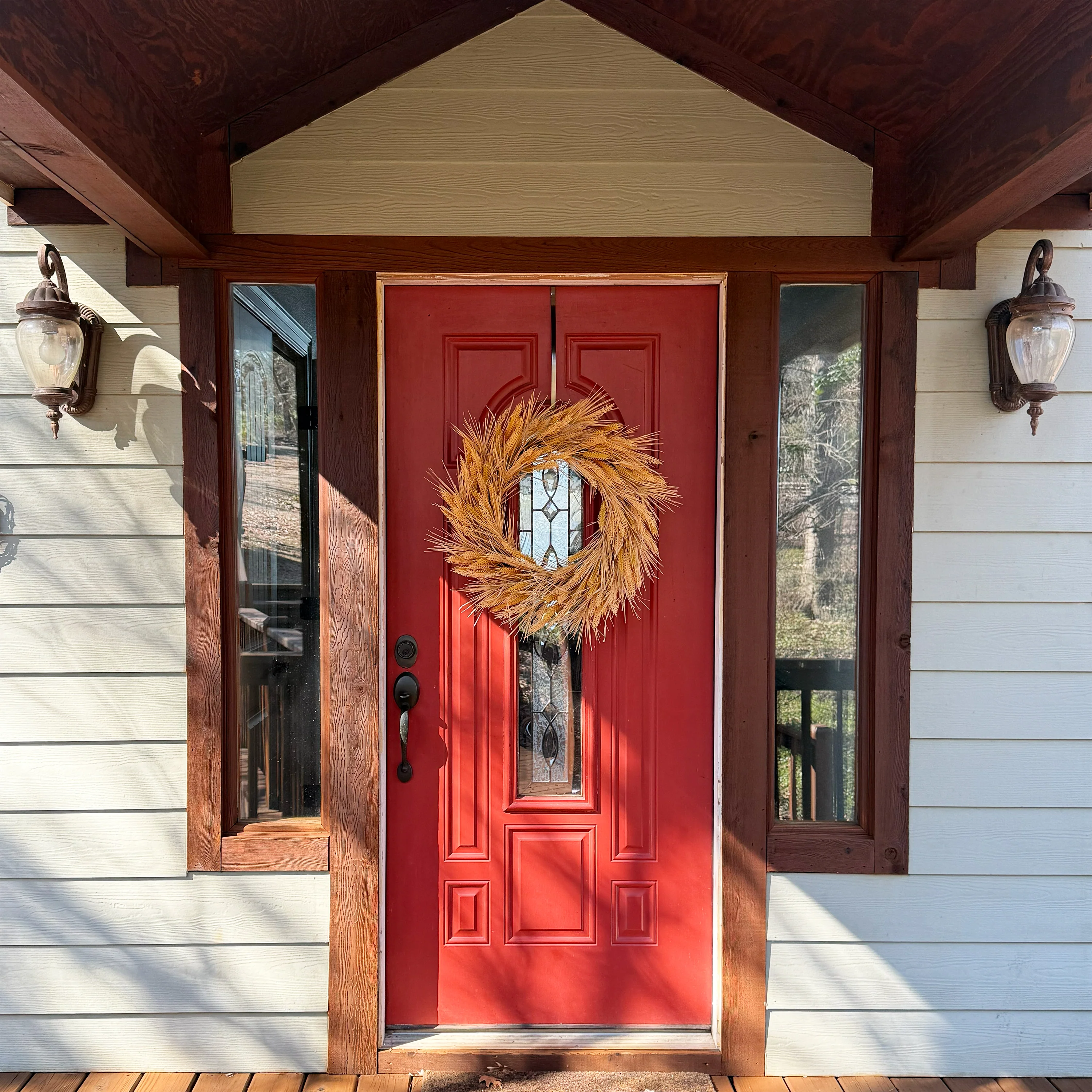 26 Inch Harvest Wheat Wreath - Image 7
