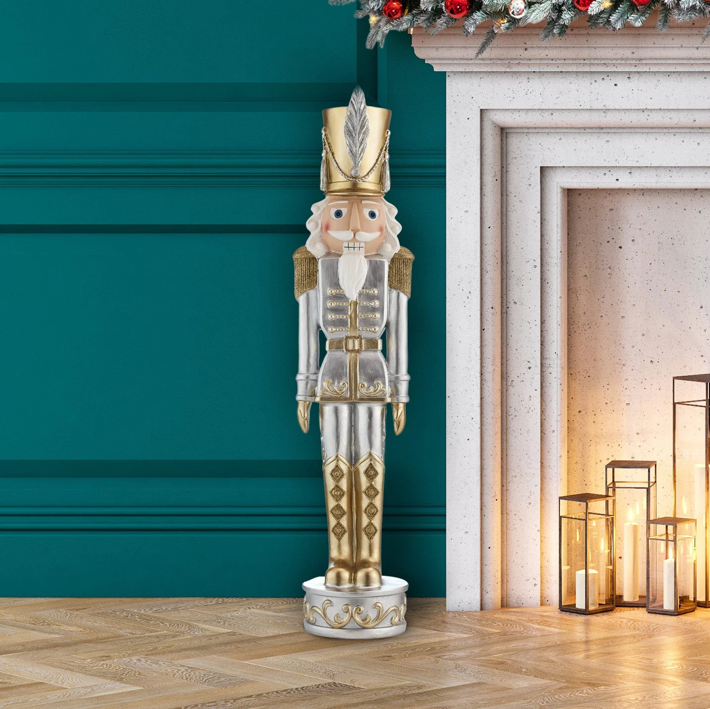 Gold and Silver Christmas Nutcracker (2 Sizes Available) - Image 4
