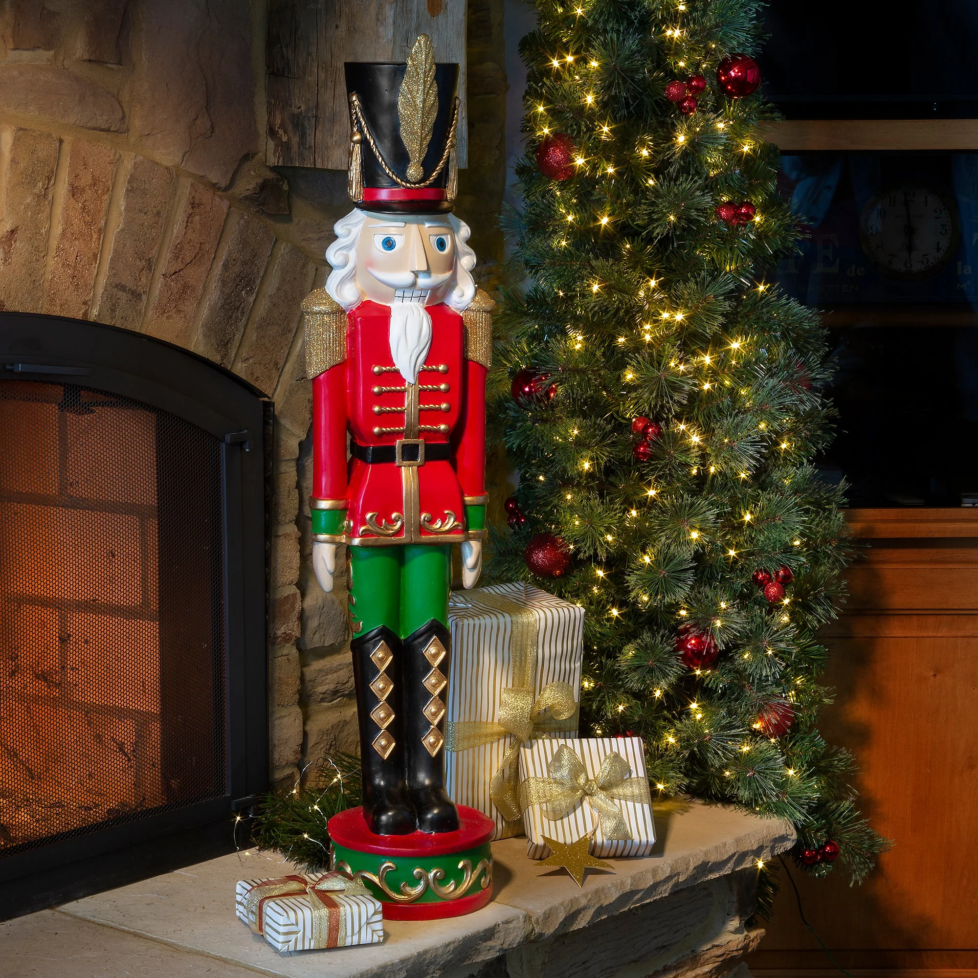 37 Inch Decorative Christmas Nutcracker Classic Red/Green - Image 3