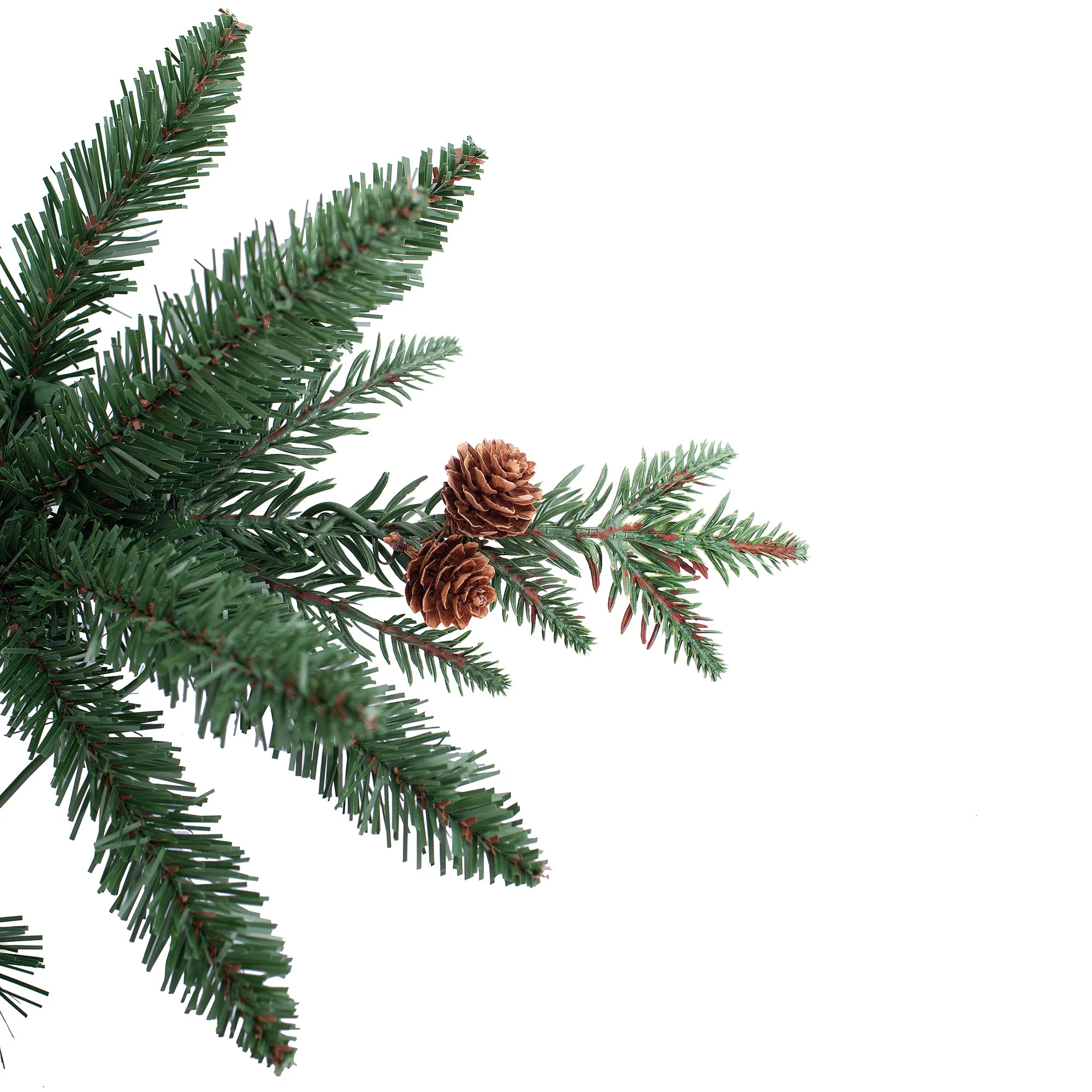 4 Foot Pre-lit Asheville Artificial Fir Christmas Potted Tree - Image 5