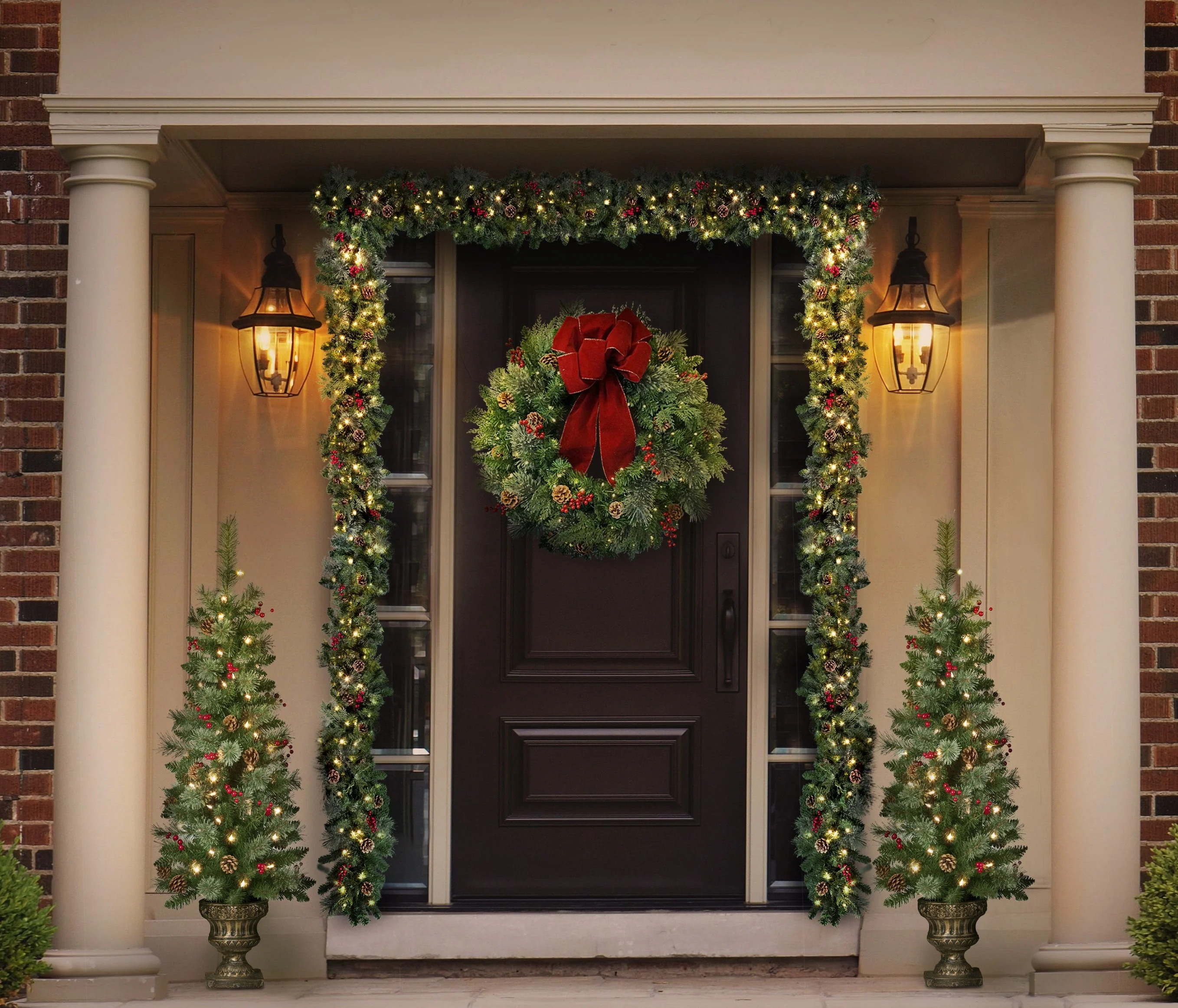 4 Foot Pre-lit Carolina Porch Christmas Tree - Image 6