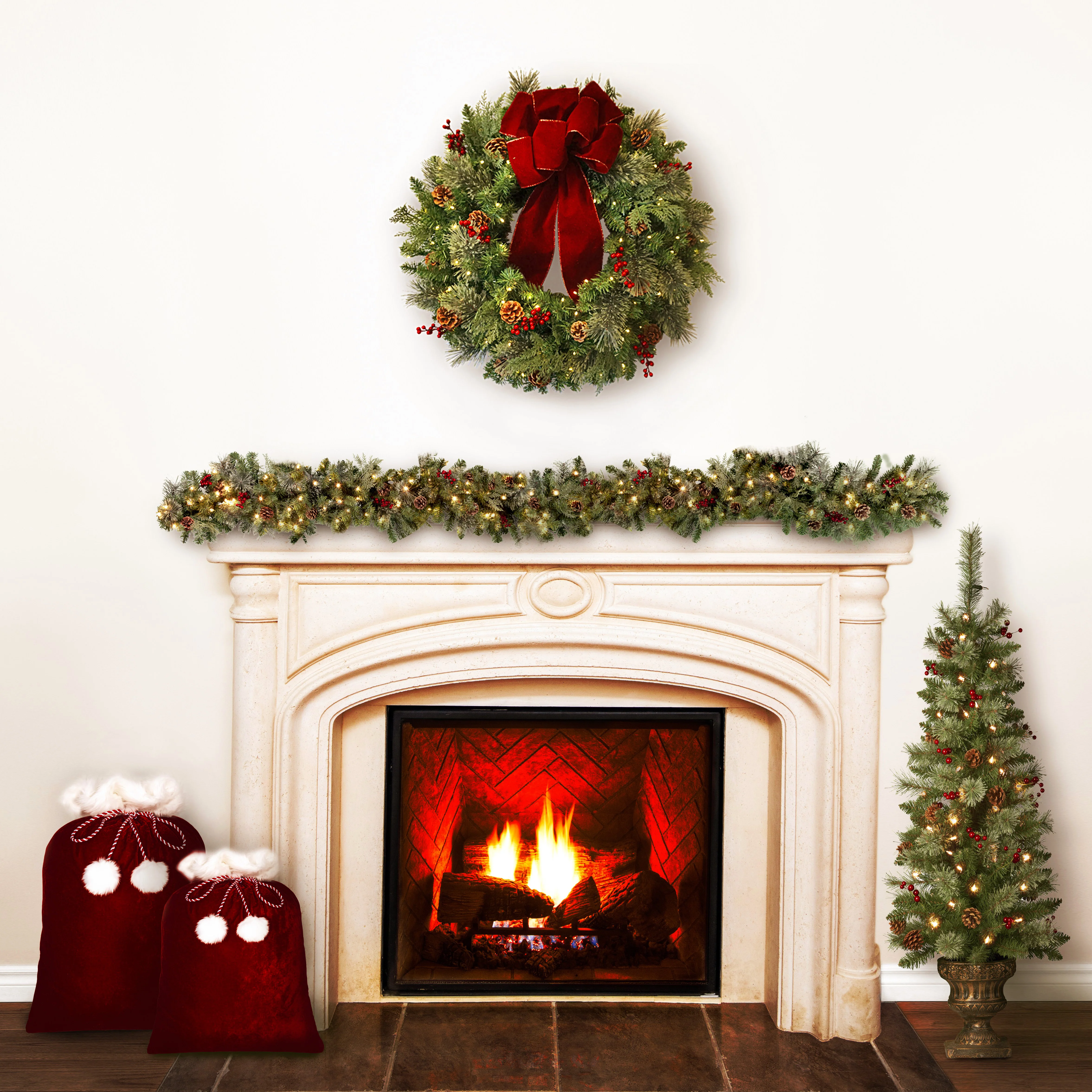 4 Foot Pre-lit Carolina Porch Christmas Tree - Image 7