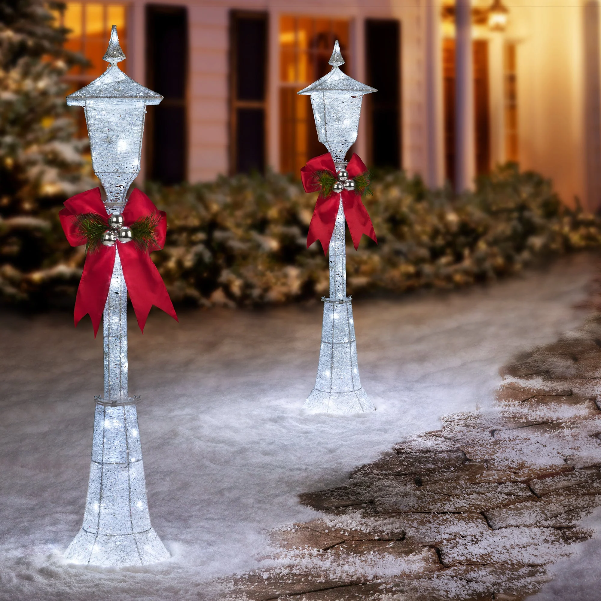 48 Inch LED Outdoor Christmas Lamppost - Image 3