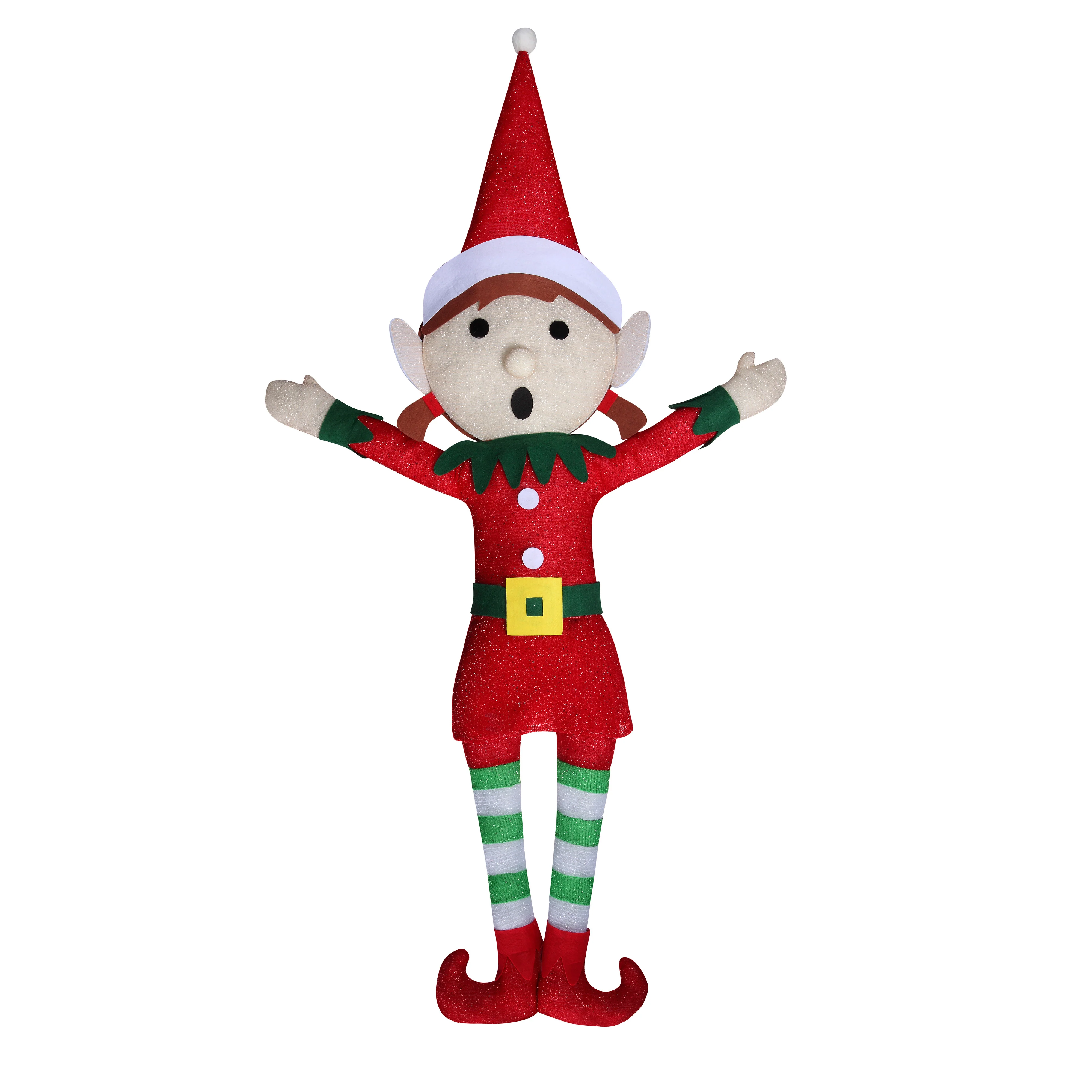 55 Inch Tall Inept Elf Girl with Warm LED Lights - Image 3