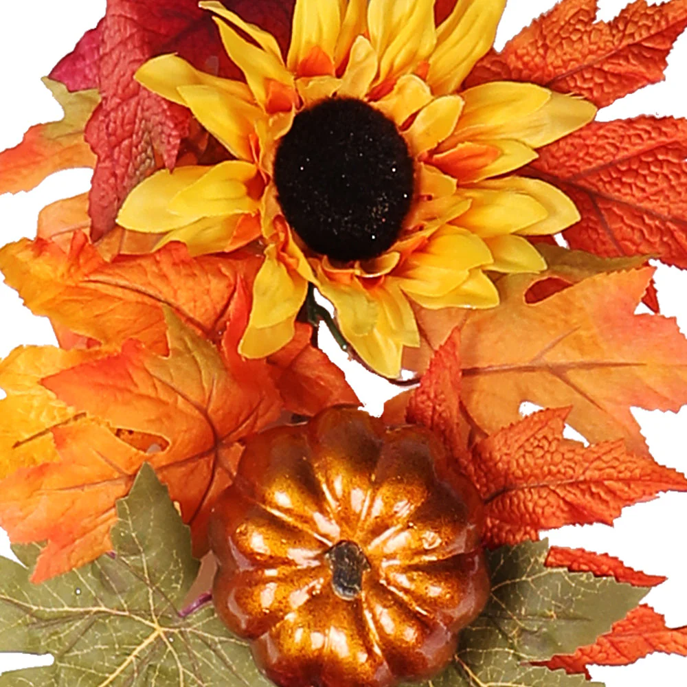 6 Ft. Long Fall Sunflower Artificial Garland - Image 4
