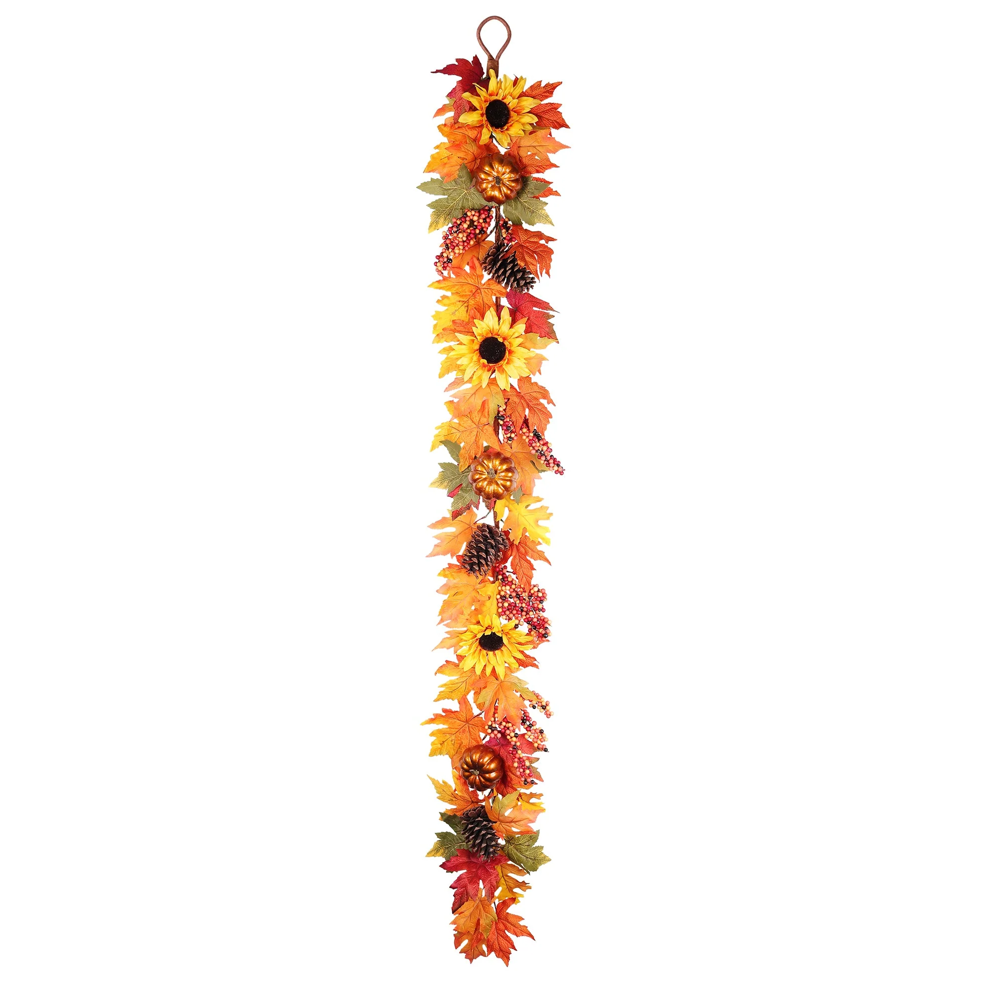 6 Ft. Long Fall Sunflower Artificial Garland - Image 5