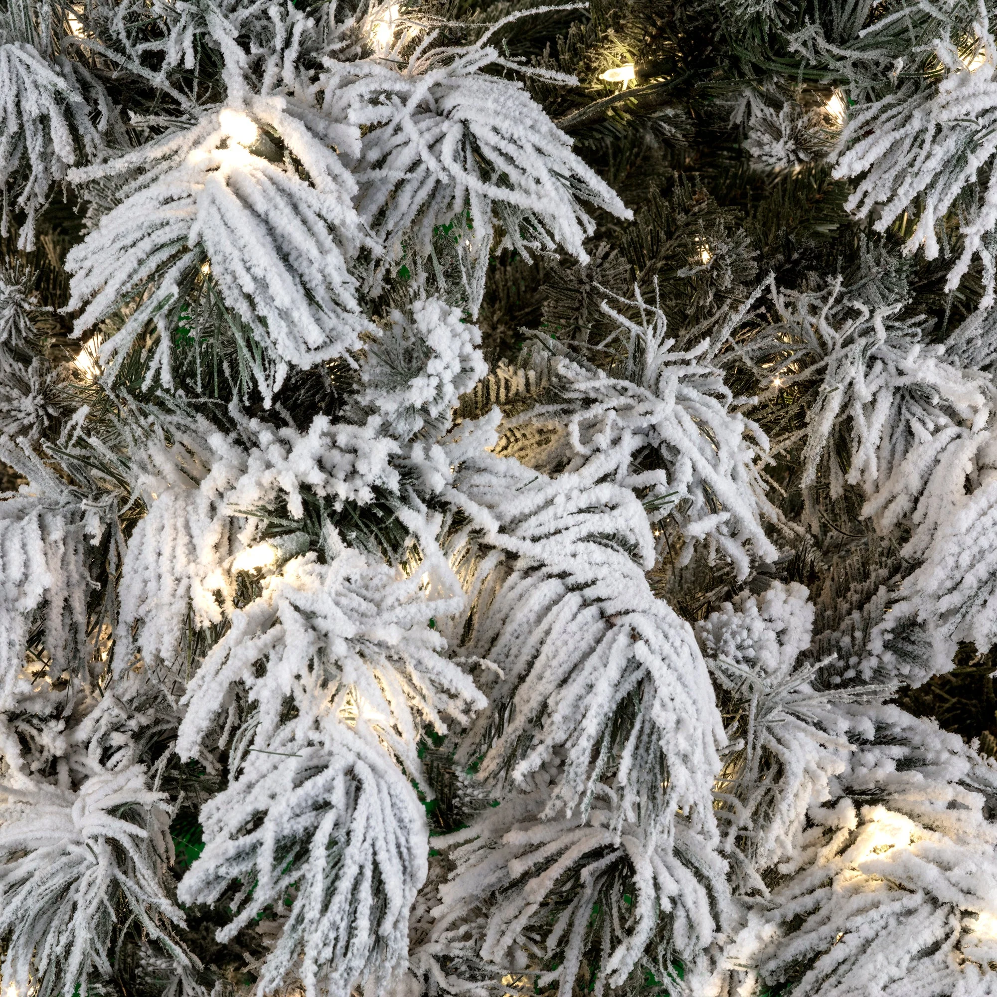 7.5 Foot Pre-lit Berkshire Flocked Artificial Christmas Tree - Image 4