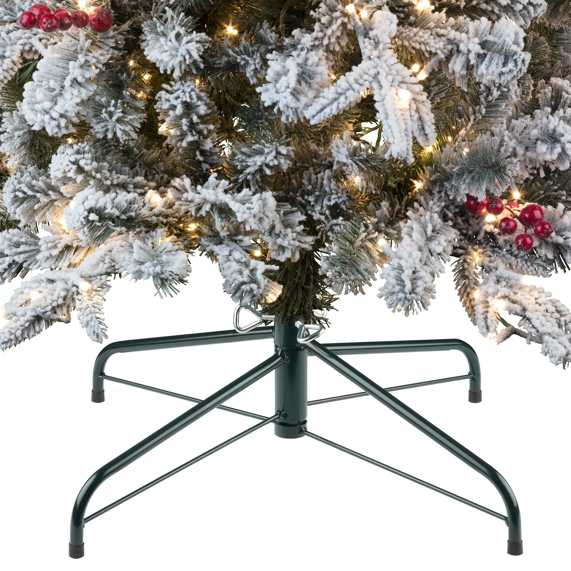 7 Foot Pre-lit Lexington Slim Artificial Fir Christmas Tree - Image 4