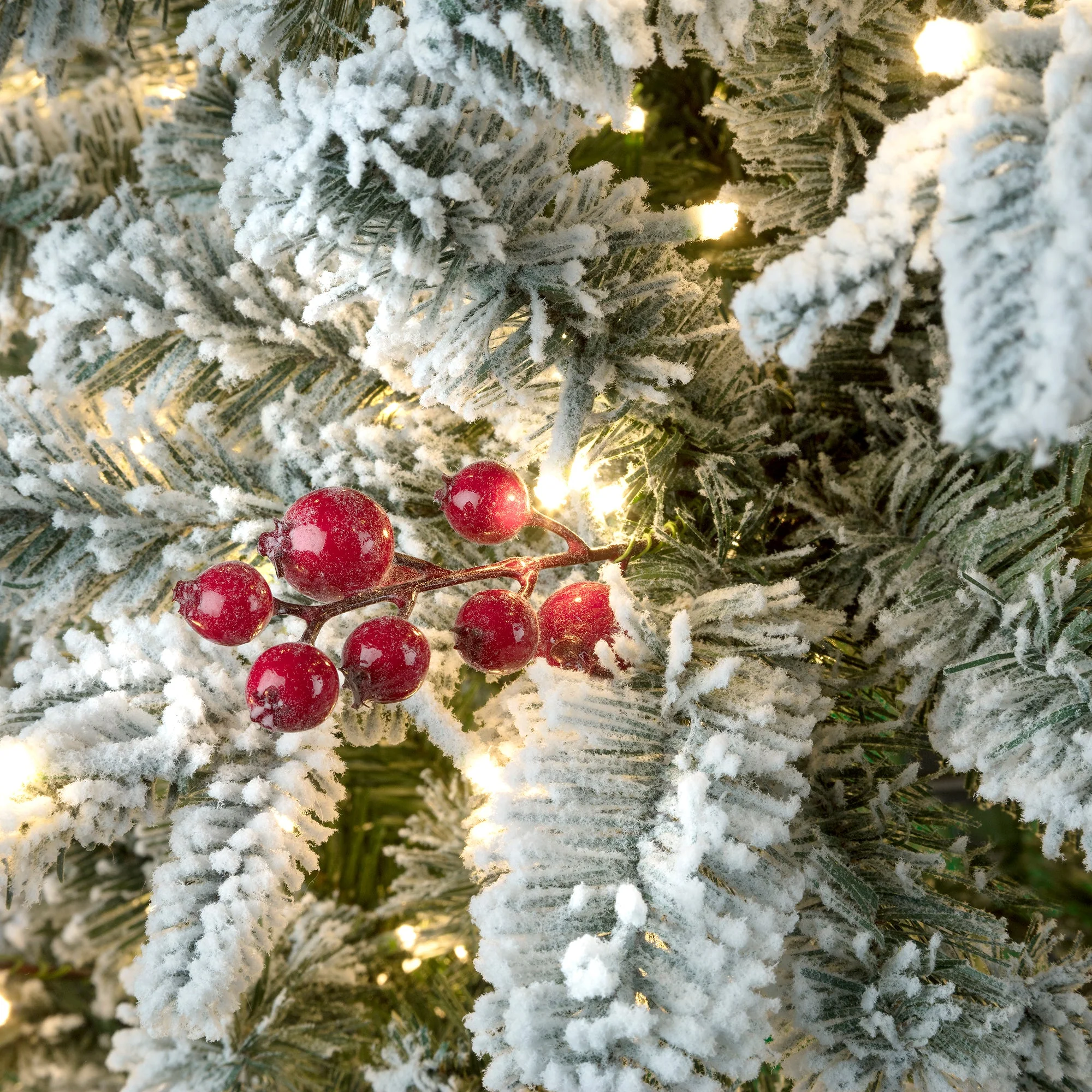 7 Foot Pre-lit Lexington Slim Artificial Fir Christmas Tree - Image 5