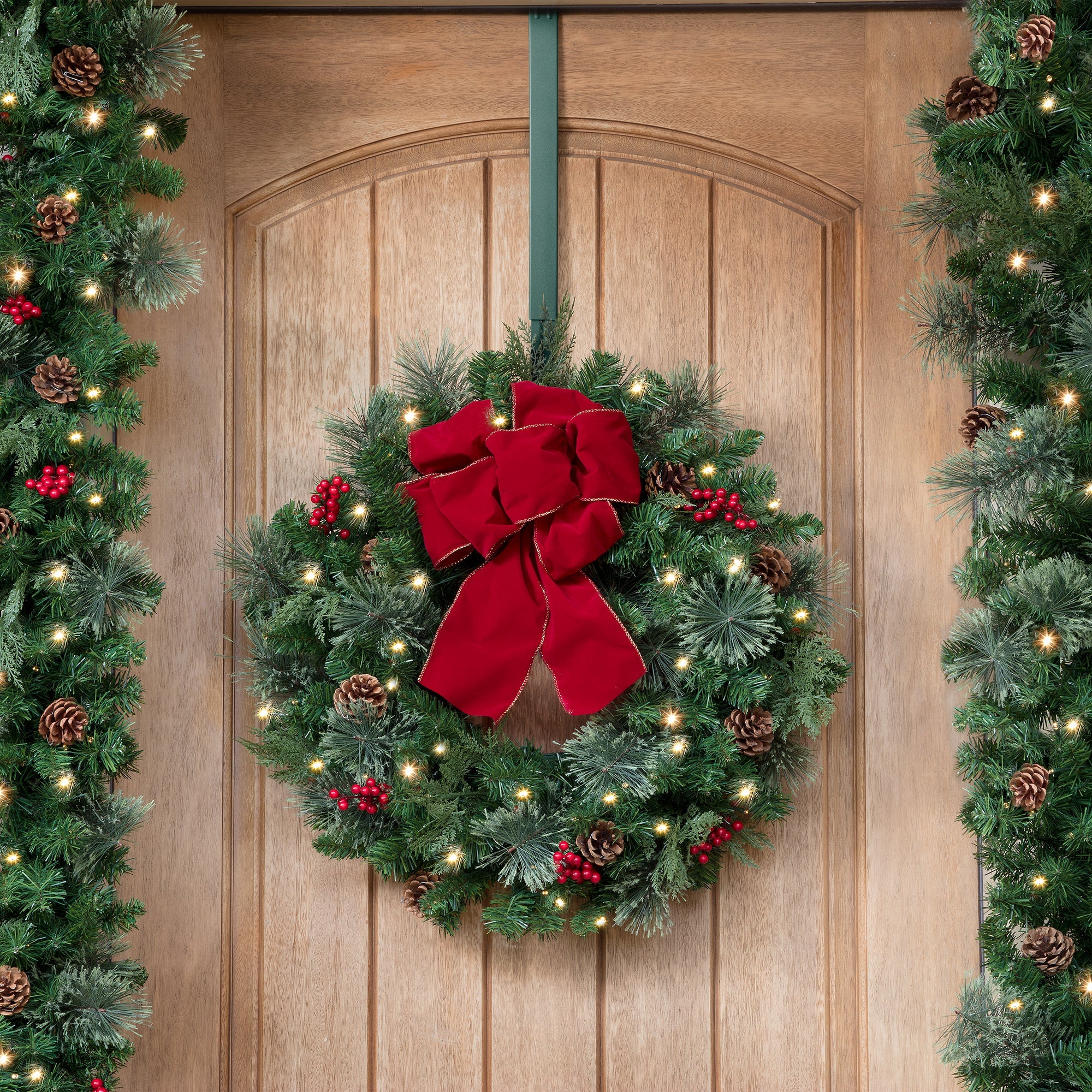 Adapt Adjustable Length Wreath Hanger - Green - Image 2