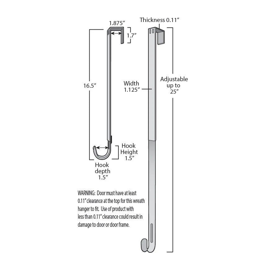 Adapt Adjustable Length Wreath Hanger - Oil-Rubbed Bronze - Image 15