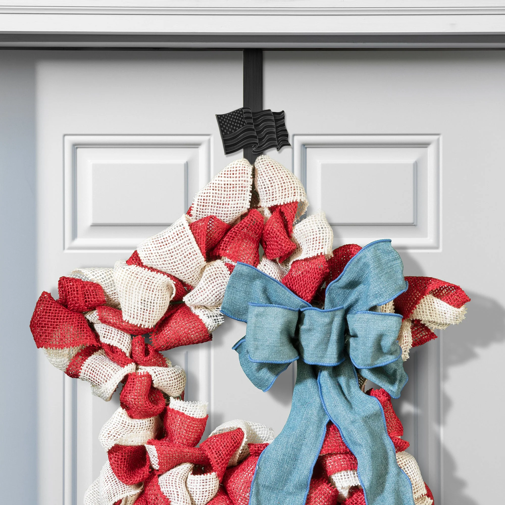 Adapt Adjustable Length Wreath Hanger with 4 Interchangeable Icons - Black - Image 5