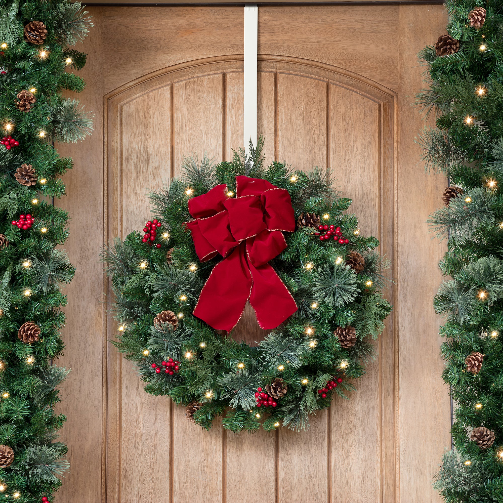Adapt Adjustable Wreath Hanger, Top & Length Adjustable Version - Matte White - Image 5