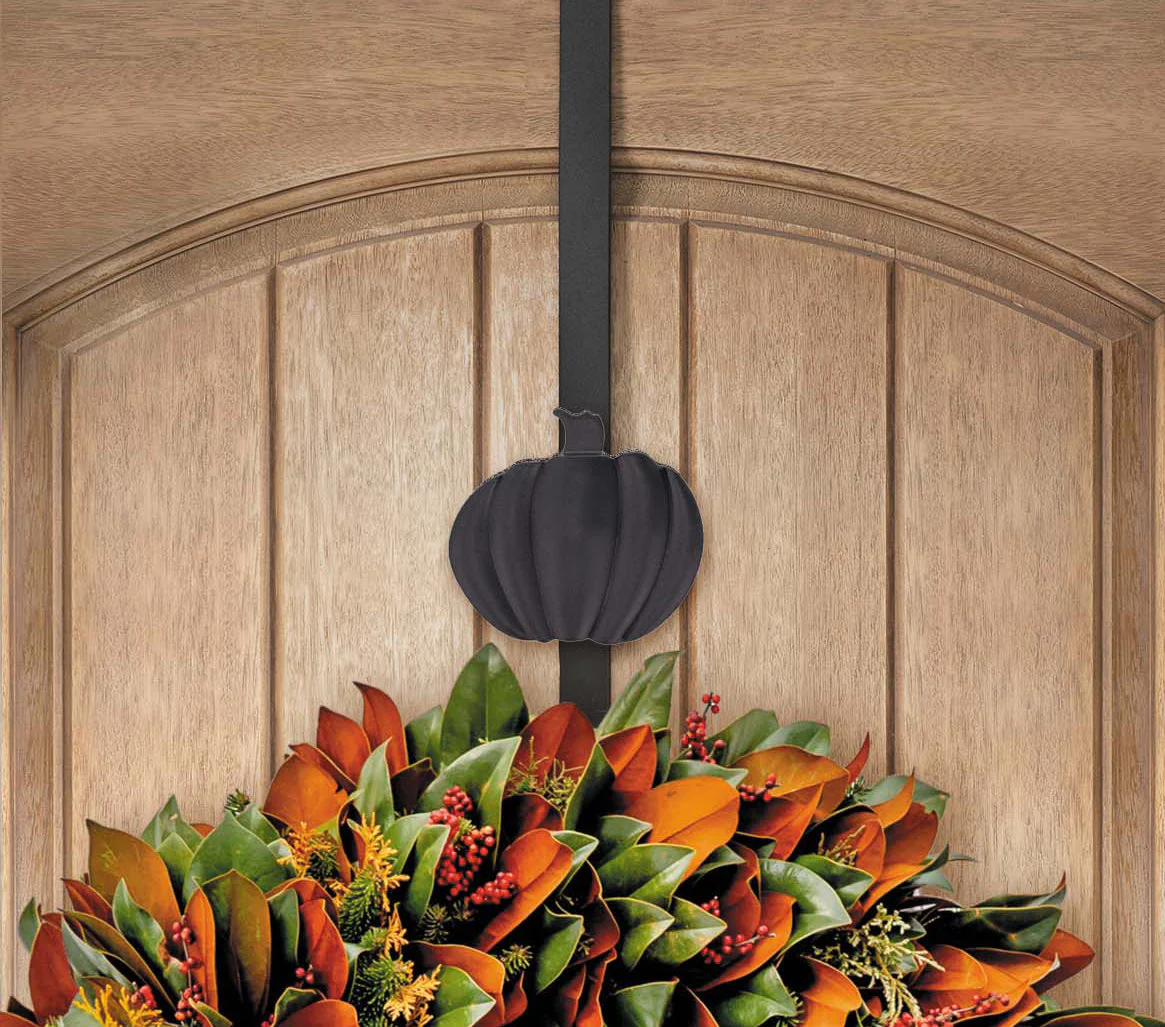 Adapt Adjustable Wreath Hanger, Top & Length Adjustable with 4 Interchangeable Icons - Black - Image 4