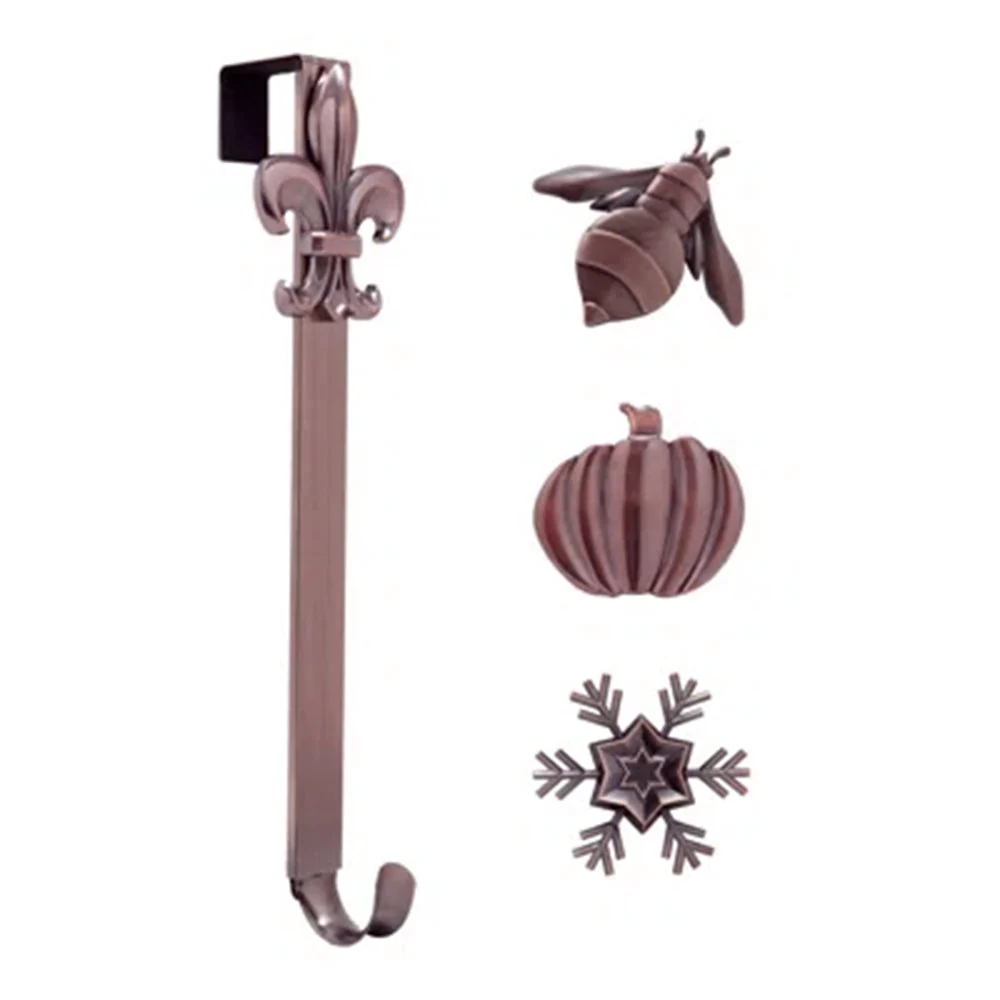 Adapt Adjustable Length Wreath Hanger with 4 Interchangeable Icons - Oil-Rubbed Bronze - Image 7
