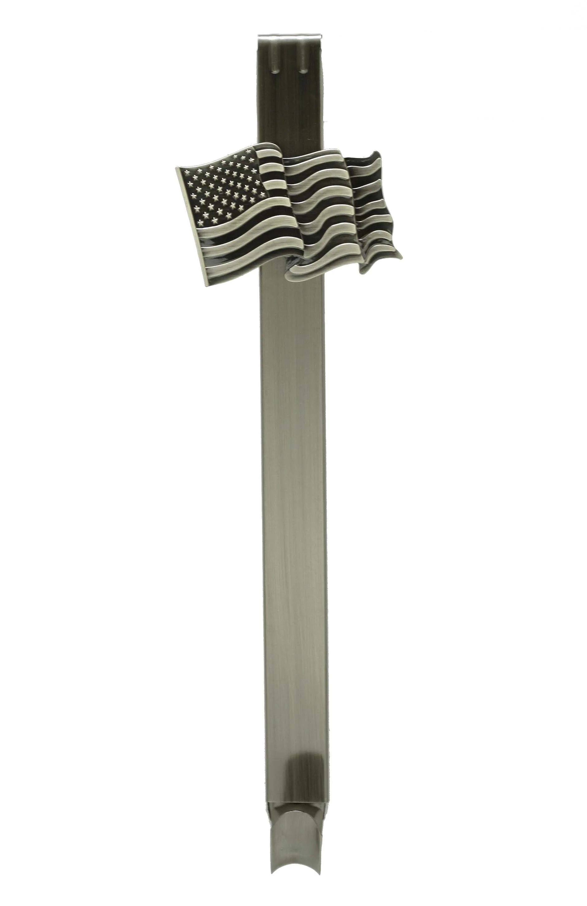 Adapt Adjustable Wreath Hanger with Flag Icon - Antique Brass - Image 3