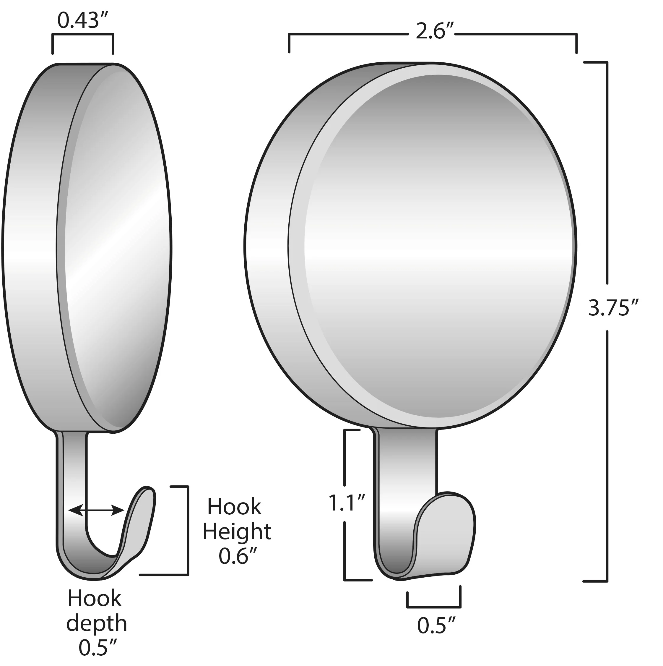 Attract Magnetic Hanger, 2 Pack - Oil-Rubbed Bronze - Image 7