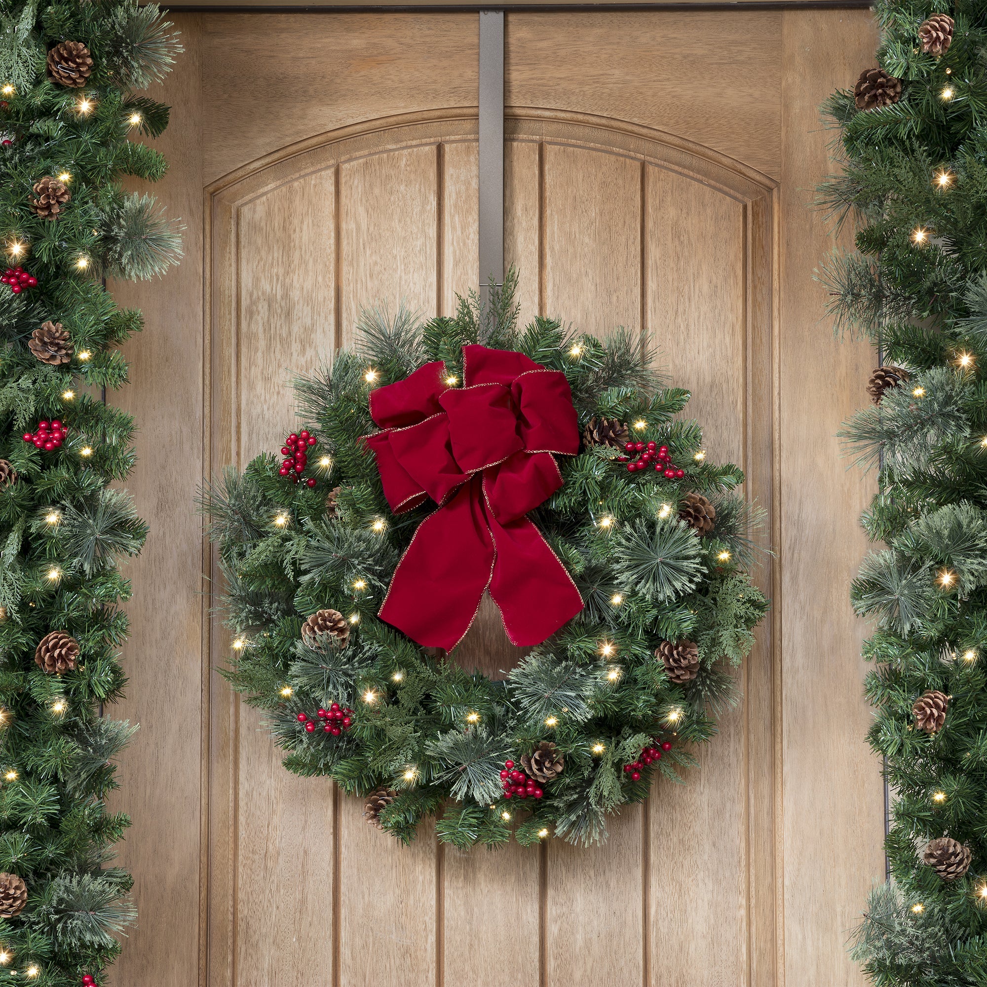 Adapt Adjustable Length Wreath Hanger - 2 Pack - Matte Brown - Image 9