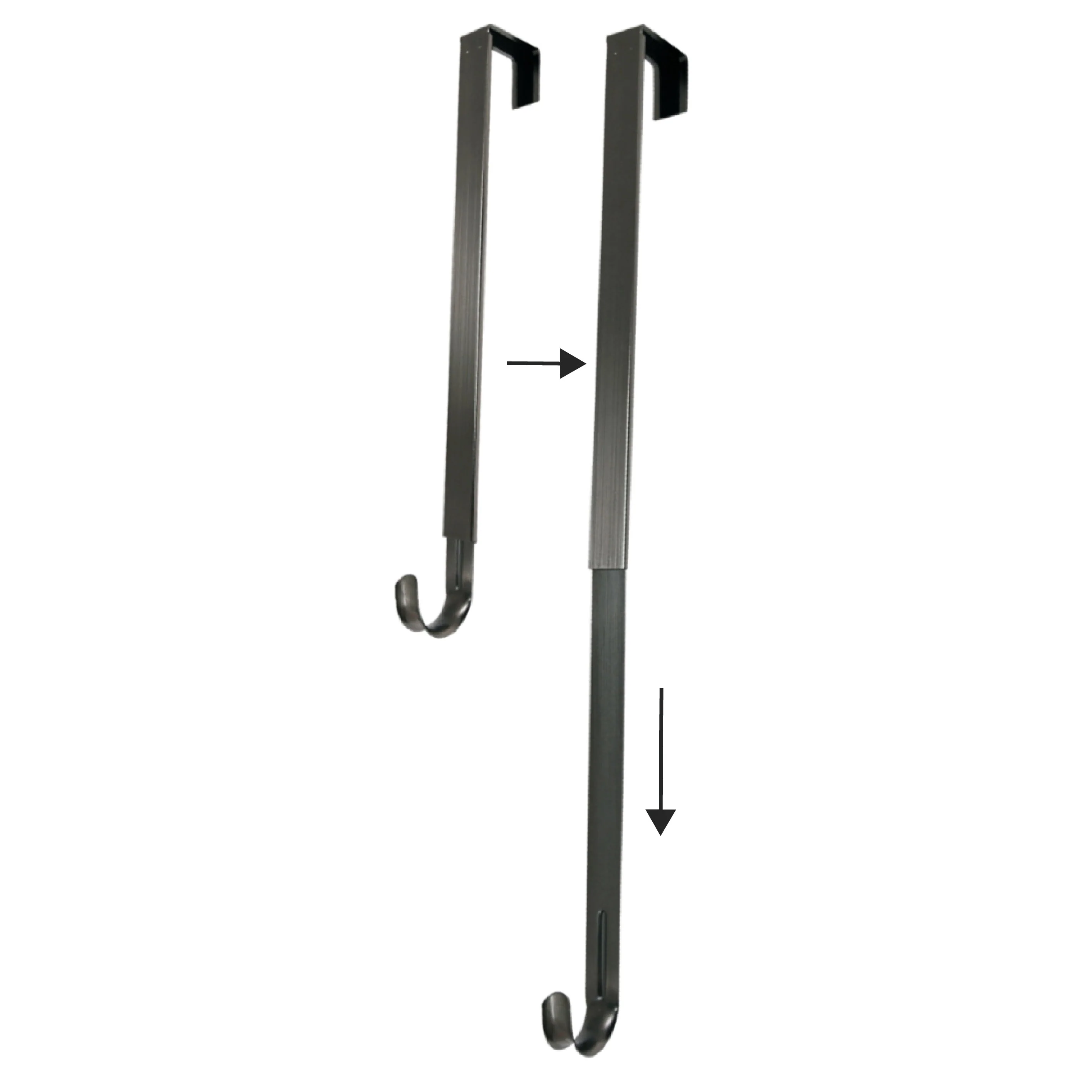 Adapt Adjustable Length Wreath Hanger - Brushed Nickel - Image 3