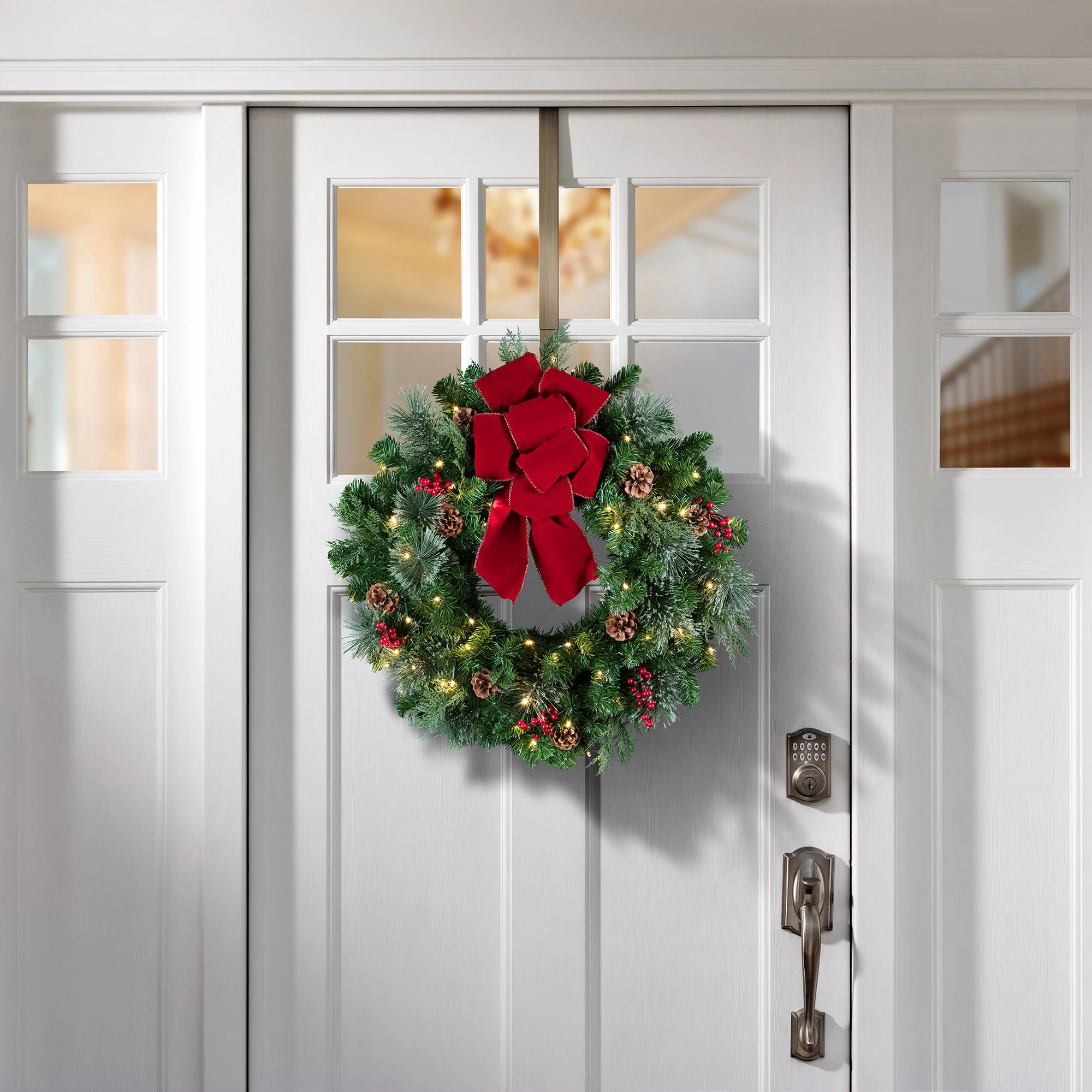Adapt Adjustable Wreath Hanger, Top & Length Adjustable Version - Antique Brass - Image 3