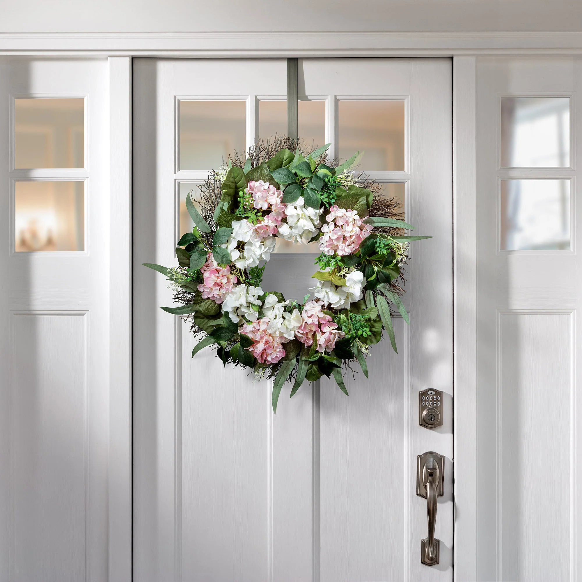 Adapt Adjustable Wreath Hanger, Top & Length Adjustable Version - Brushed Nickel - Image 6