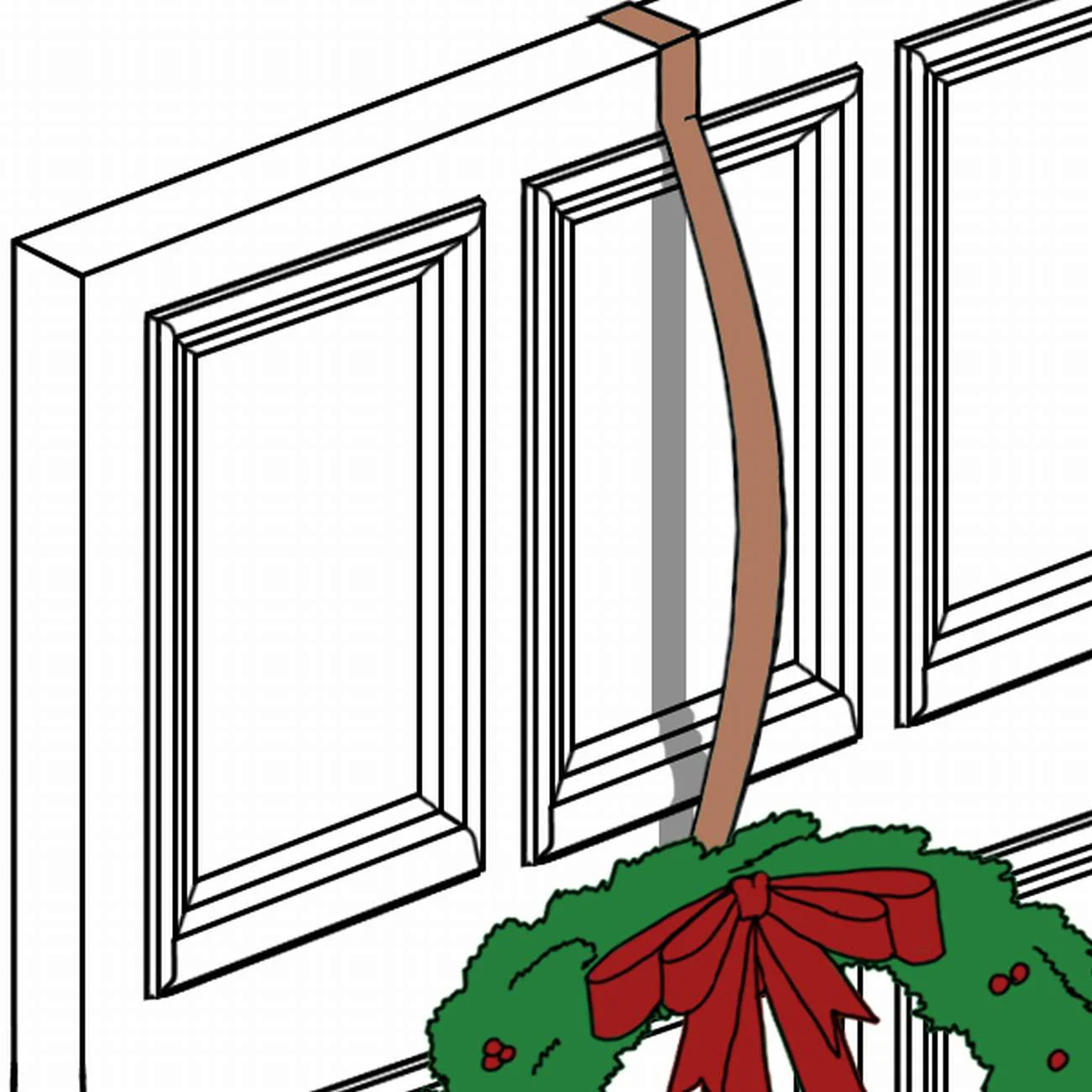 HighProfile Wreath Hanger - Matte Black - Image 3