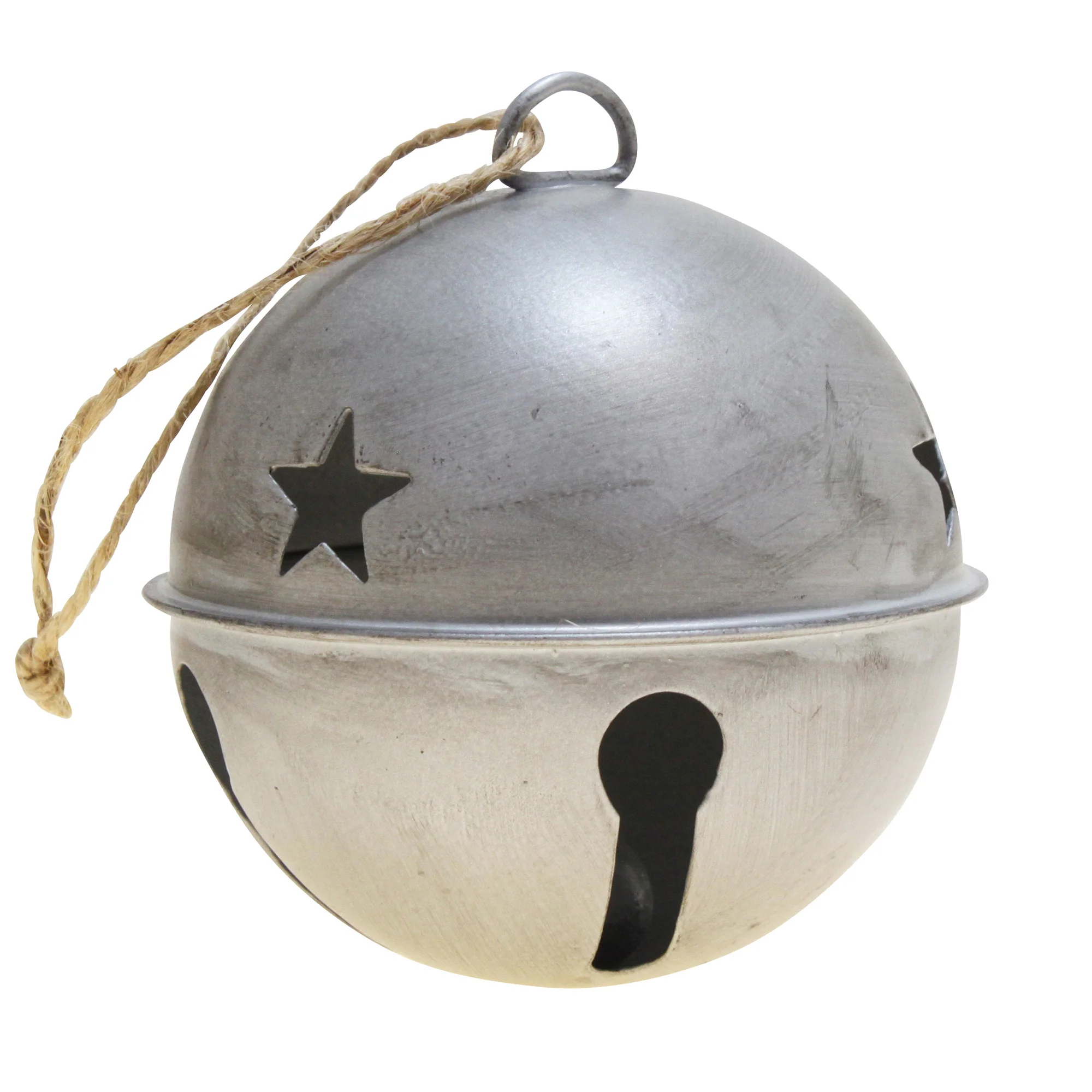 Jingle Bell Ornaments (large version) - 6 Pack - Silver - Image 4