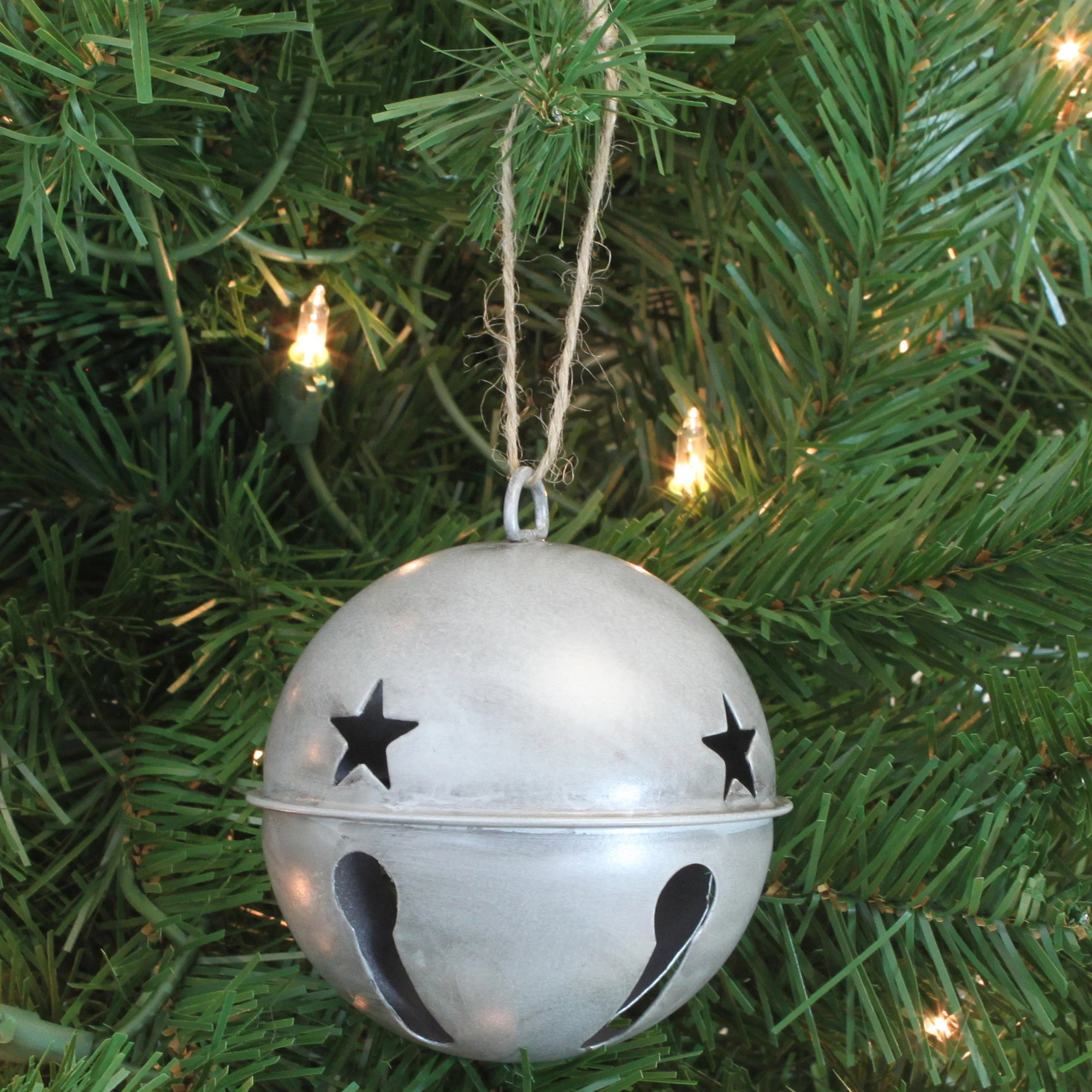 Jingle Bell Ornaments (large version) - 6 Pack - Silver - Image 7
