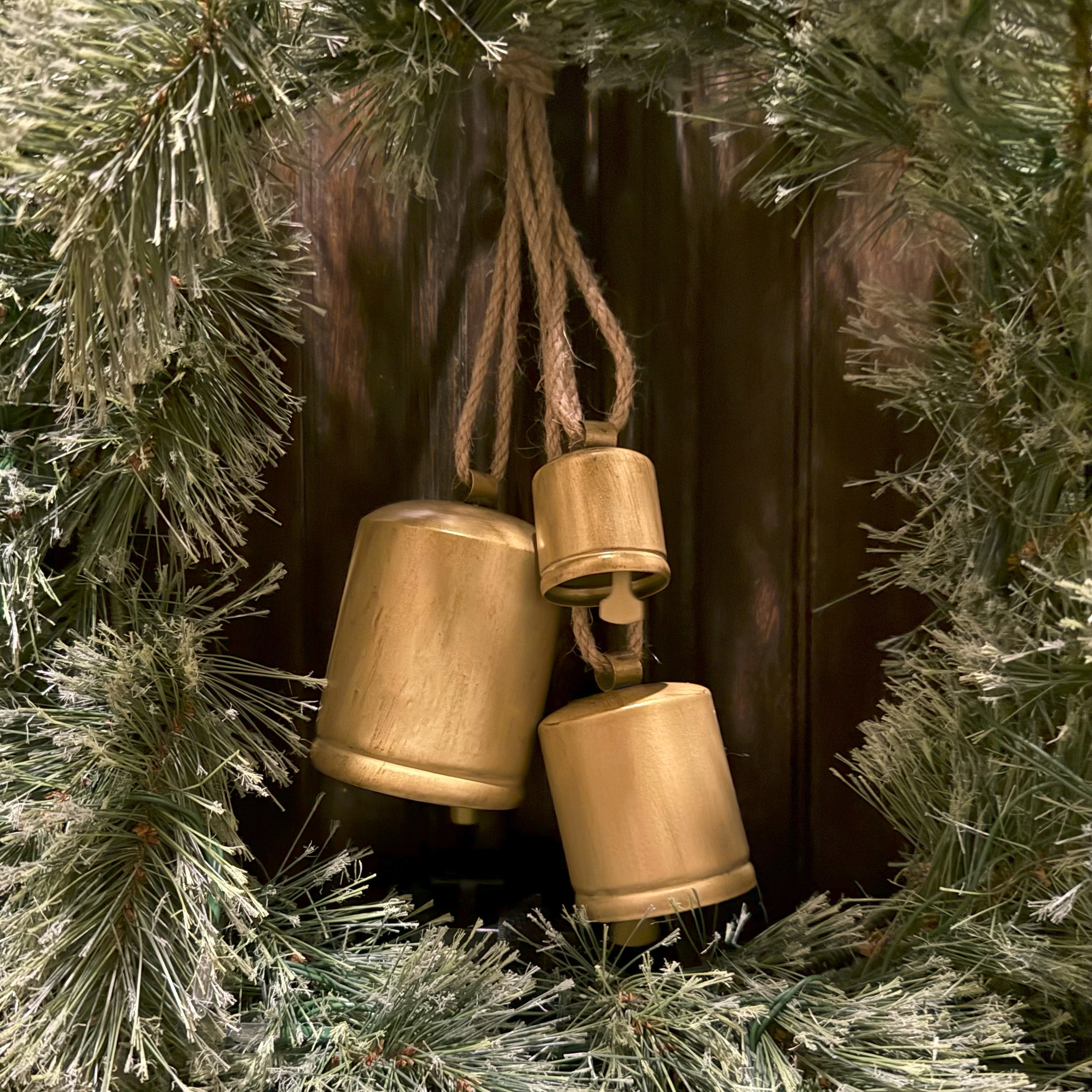 Group of 3 Hanging Jingle Bells Assorted Sizes and Colors - Image 4