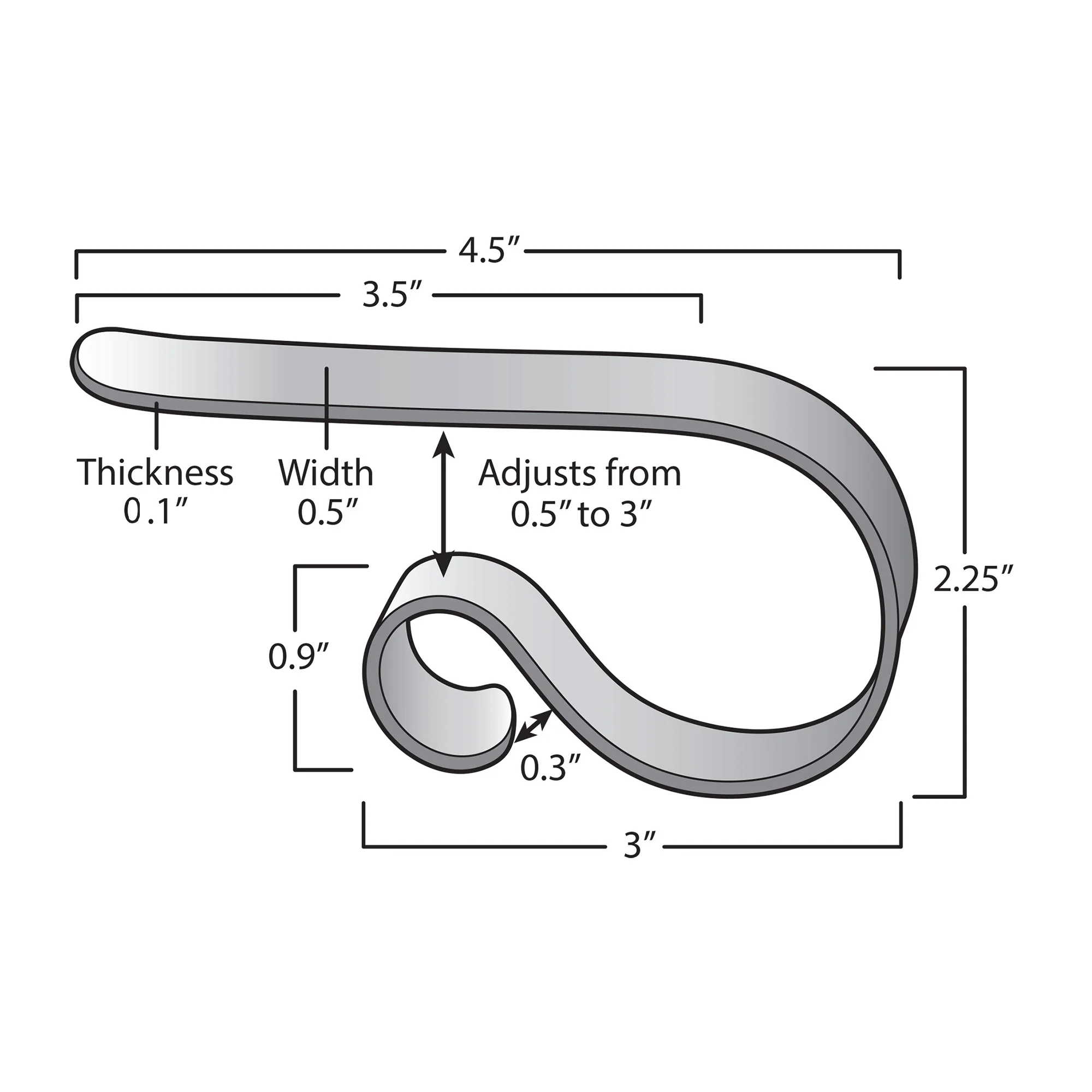 The Original MantleClip Stocking Holder Rod - Silver - Image 4