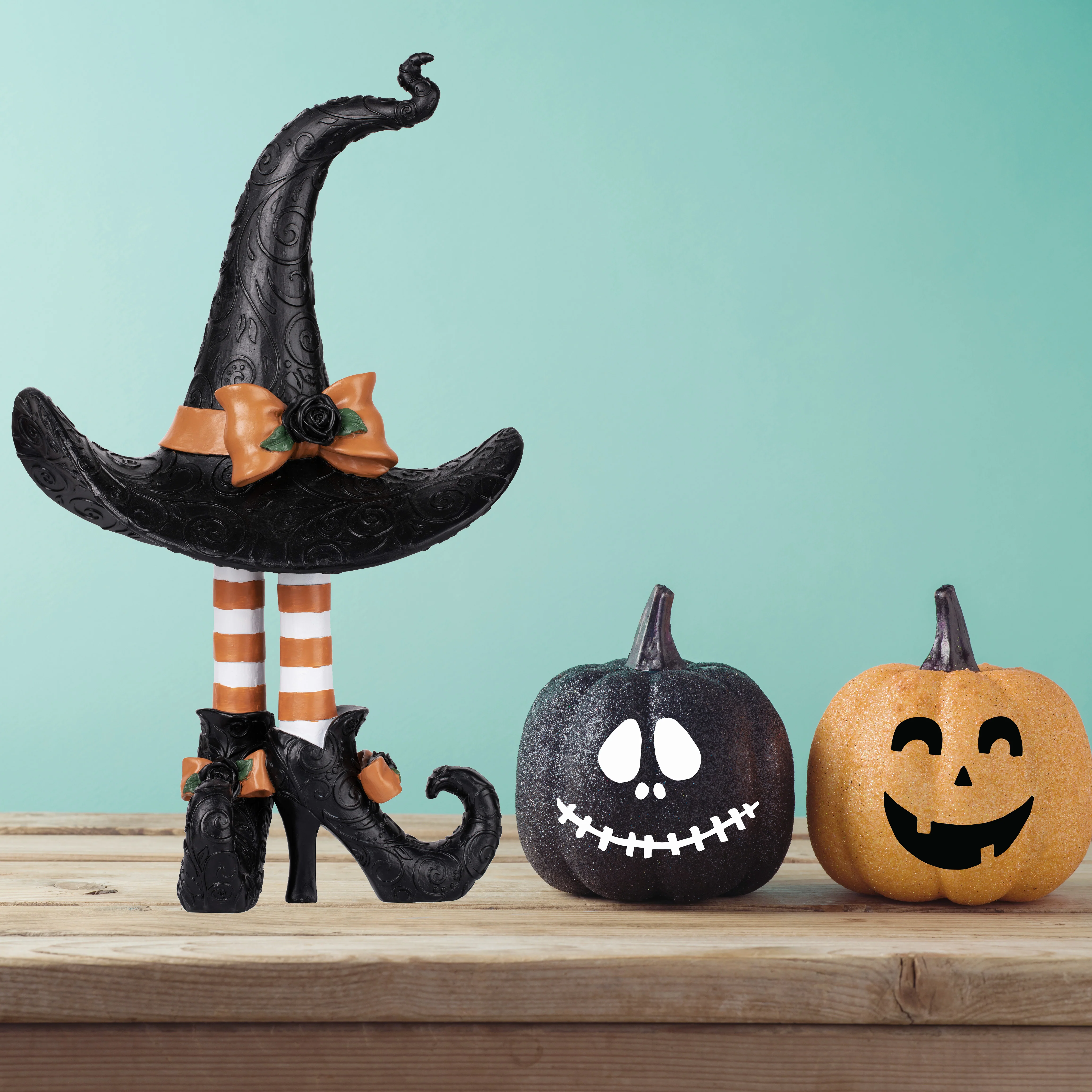 Witch Hat with Legs Figurine Tabletop and Mantel Decor - Image 4